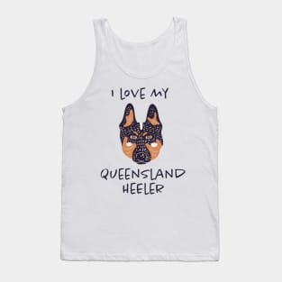 I Love My Queensland Heeler Tank Top